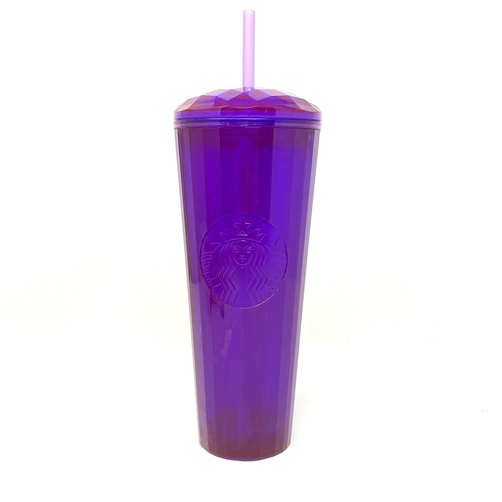 Starbucks Fall 2021 Tumbler Purple Pearlescent Dome 24oz Cold Cup Collectible